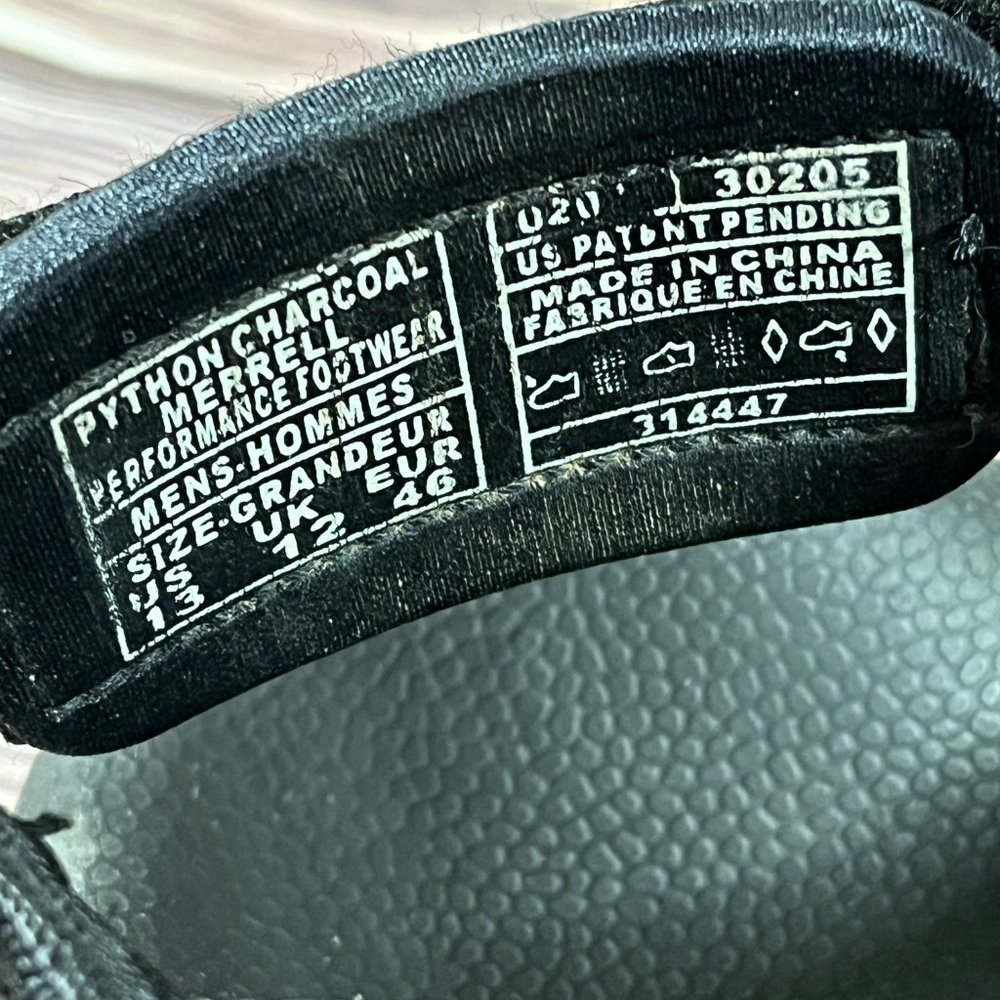 Merrell Men's‎ Black Strap Hiking Sandals - Picture 8 of 8